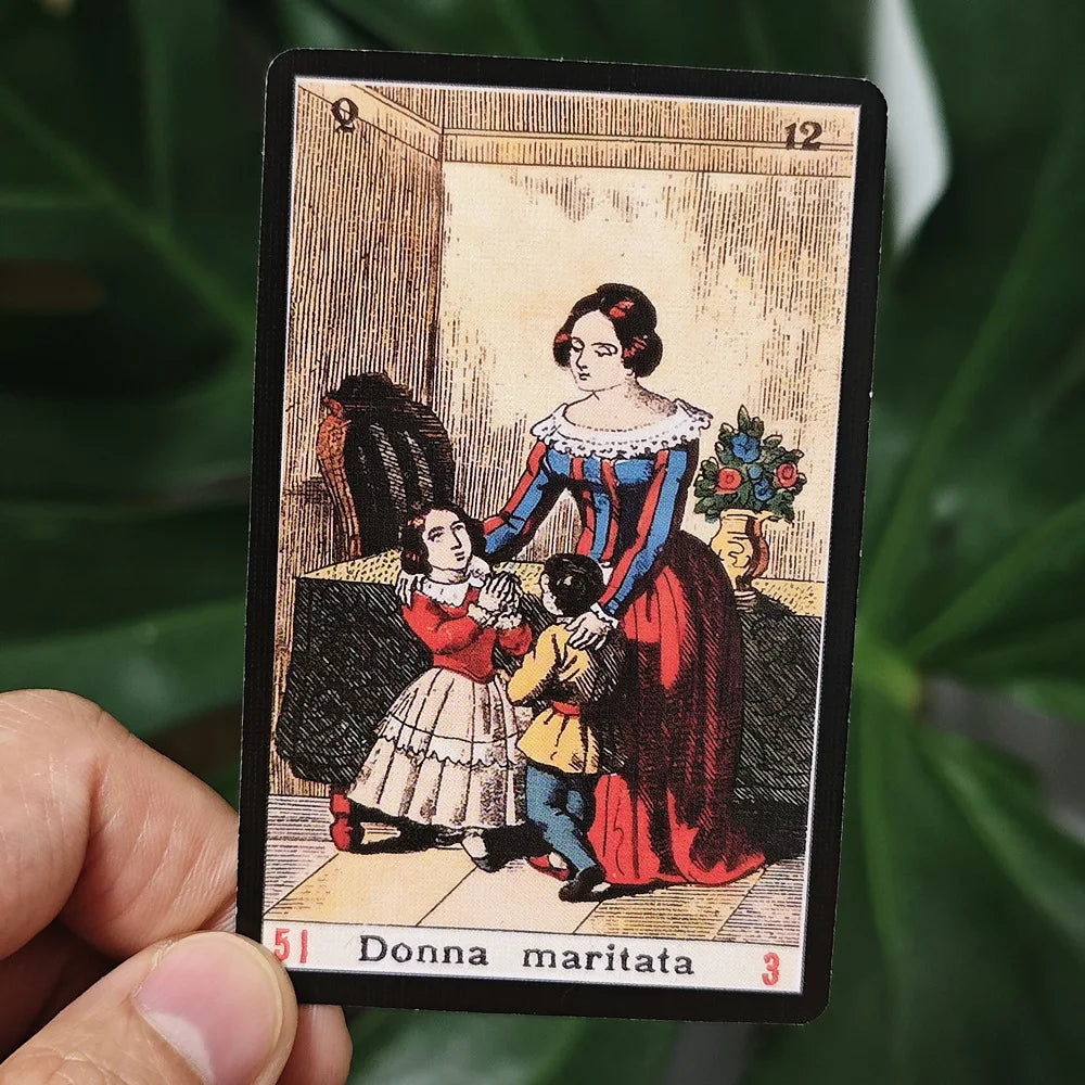 52-Card Sibilla Oracle Deck - 9 x 6 cm (3.5 x 2.4 in) Everyday Oracle Cards for Parties & Gifts