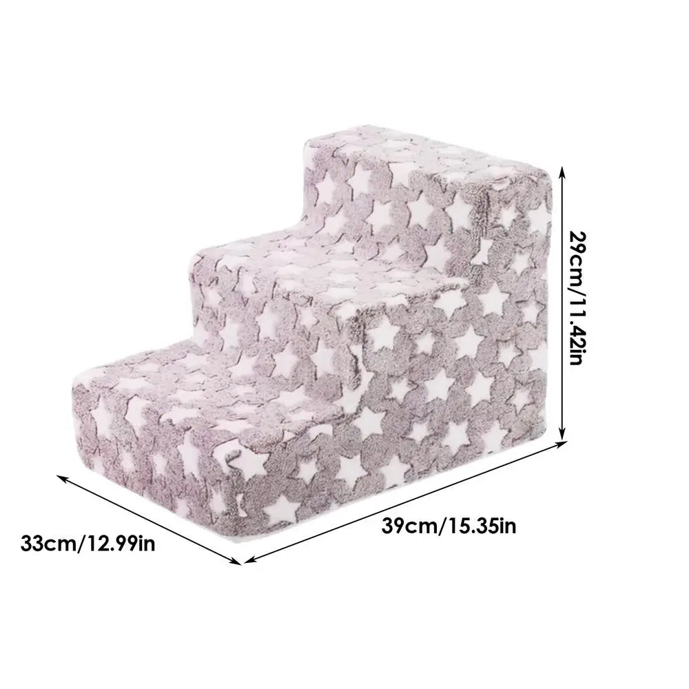 Removable Washable Pet Stairs for Cats & Small Dogs — Non-Slip Sofa & Bed Ramp
