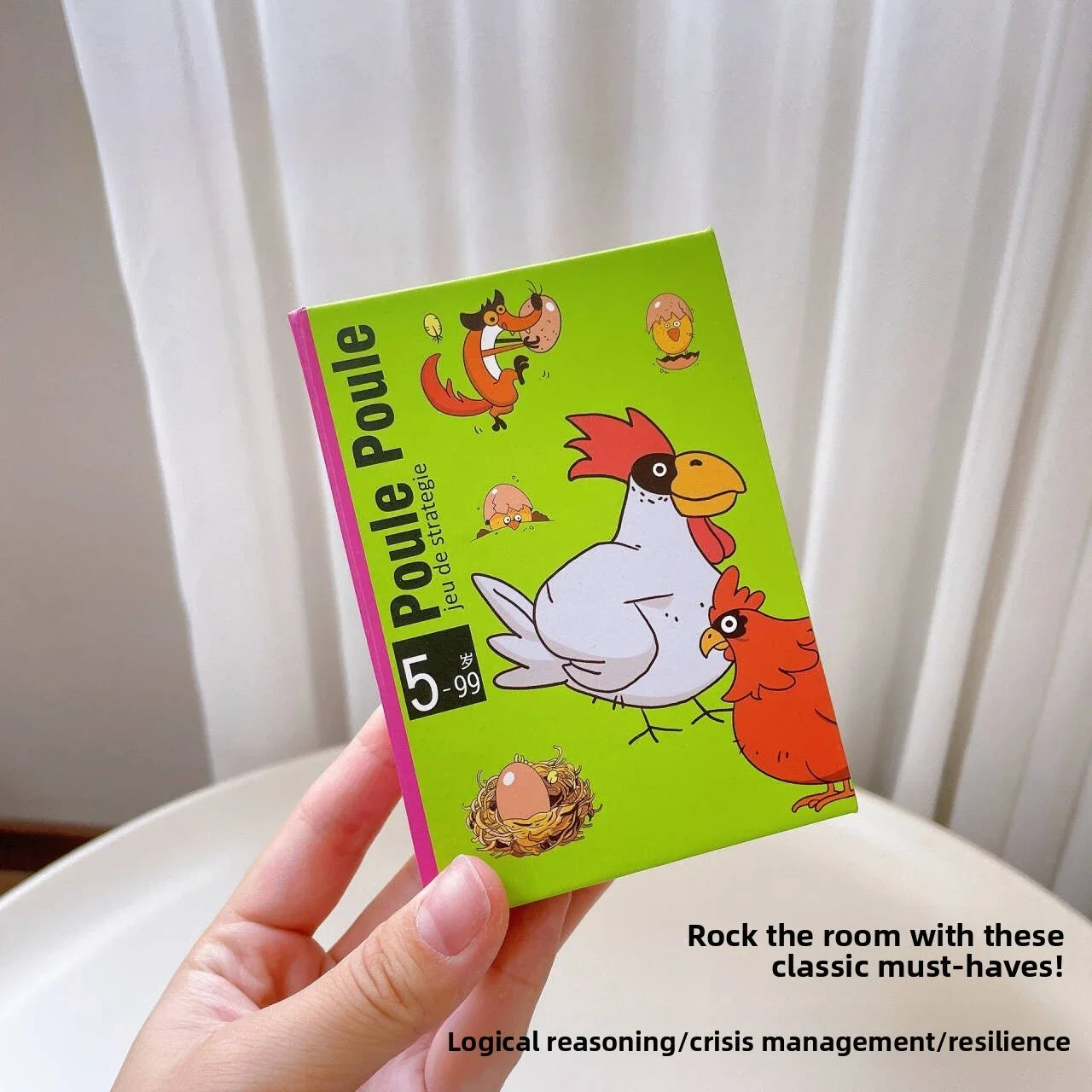 3-Pack Party Card Games – Chicken Chiu Chiu, Drecksau & Piou Piou | Family Kids Card Game Gift