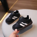 Kids PU Leather Sneakers - Lightweight Slip-On Velcro Soft-Sole, Anti-Slip Unisex Children’s Shoes