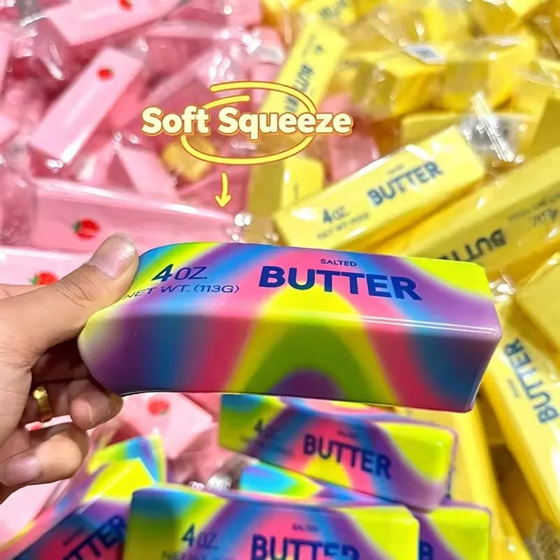 Butter Stick Squishy Toy – Super Soft Slow-Rising Food Fidget for Stress Relief & Sensory Play