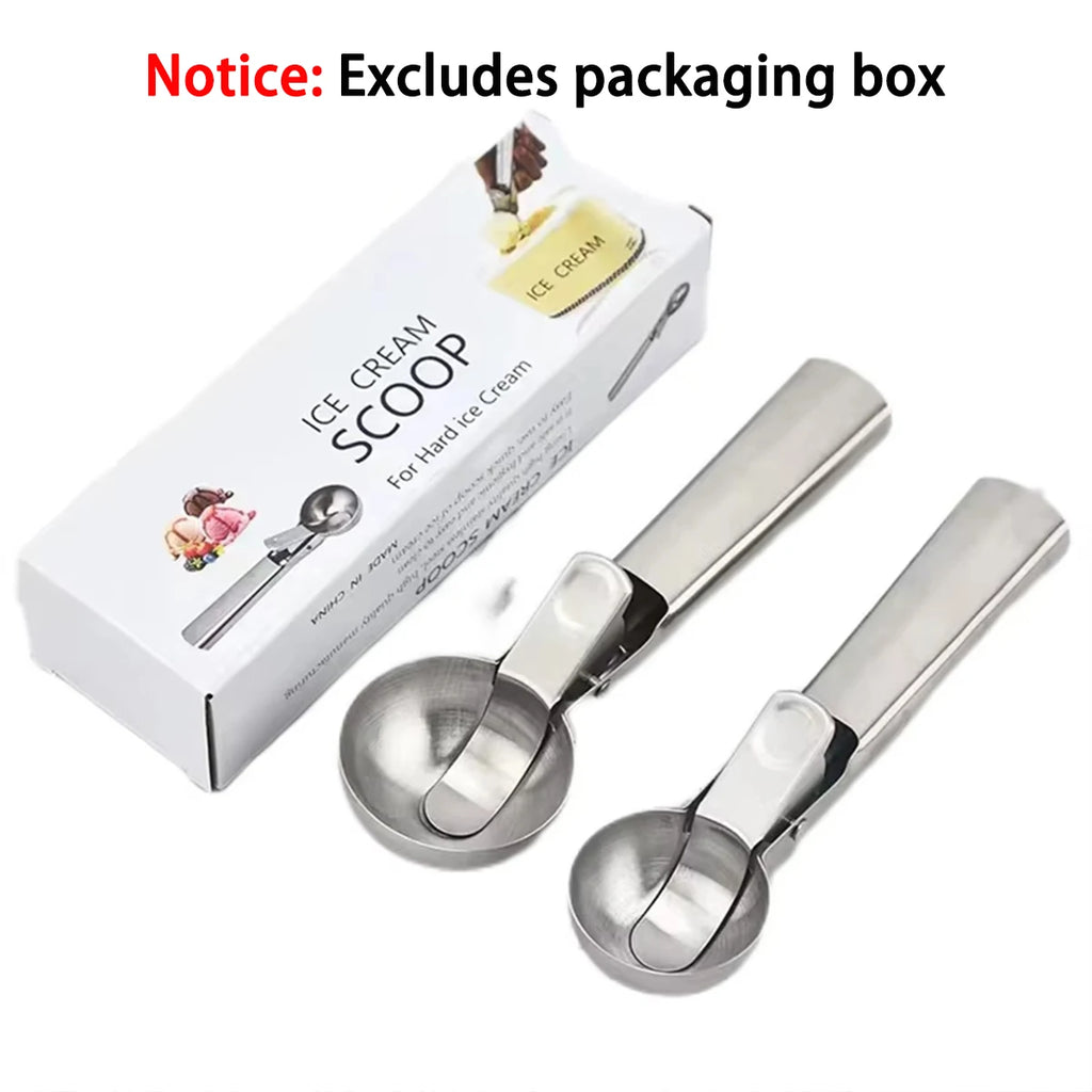 Stainless Steel Dual-Purpose Ice Cream & Fruit Scoop Multifunctional Kitchen Utensil