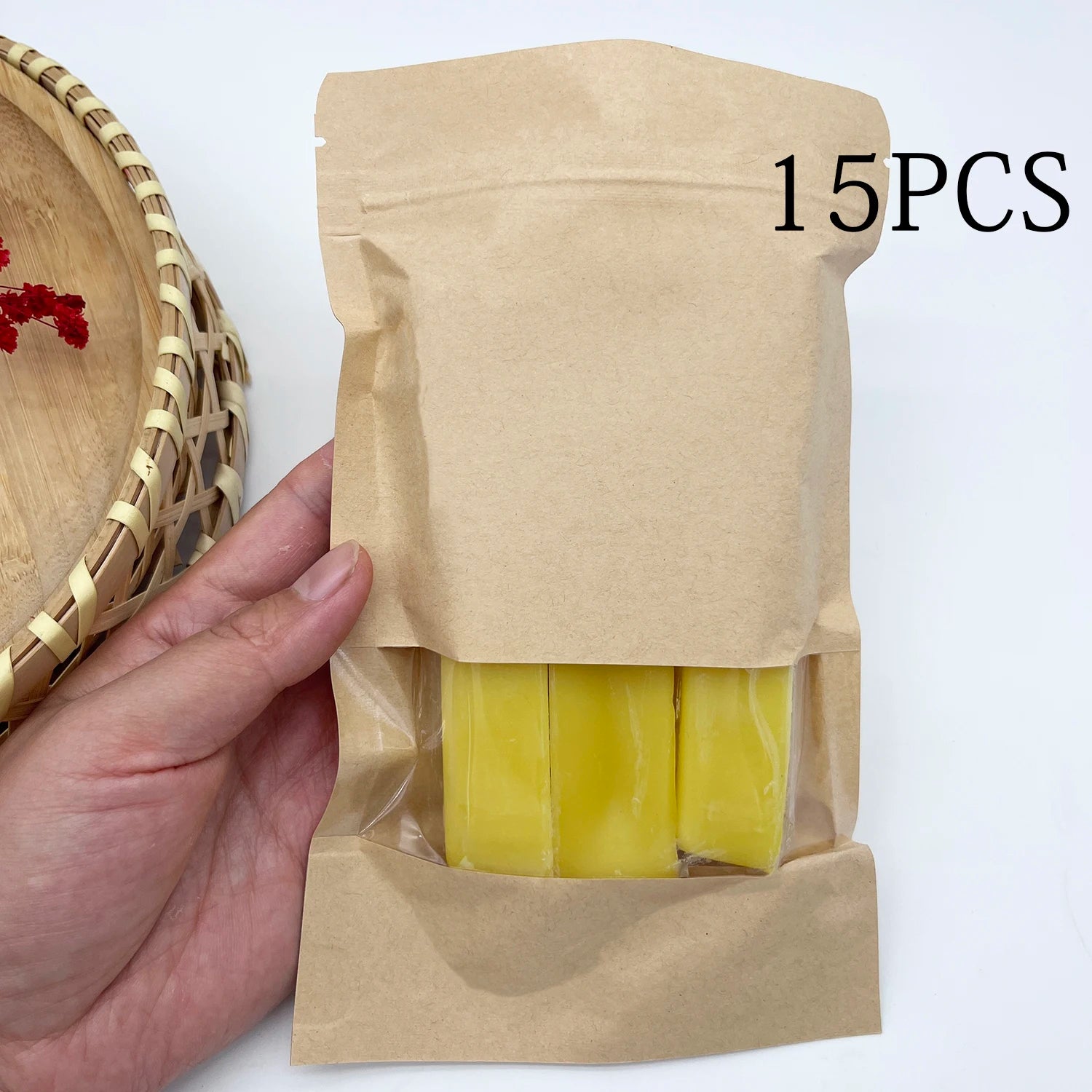 Natural Yellow Beeswax Sticks for Candle Making, Furniture Polishing & DIY Crafts - 5/10/15 Pack