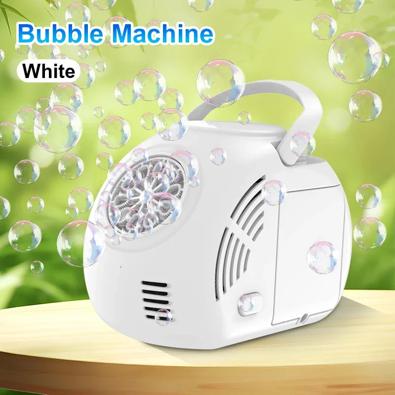 Handheld Outdoor Bubble Launcher — Light-Up Bubble Blower Toy for Kids (No Battery Required)
