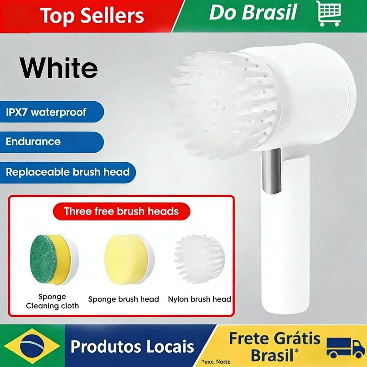 Cordless Electric Spin Scrubber – Rechargeable 5-in-1 Brush Heads for Bathroom, Kitchen, Tile, Grout & Car Cleaning