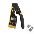 Through-Hole Wire Crimper 8P/6P Dual-Use Punch-Down Pliers for RJ45 & RJ11 Modular Plugs