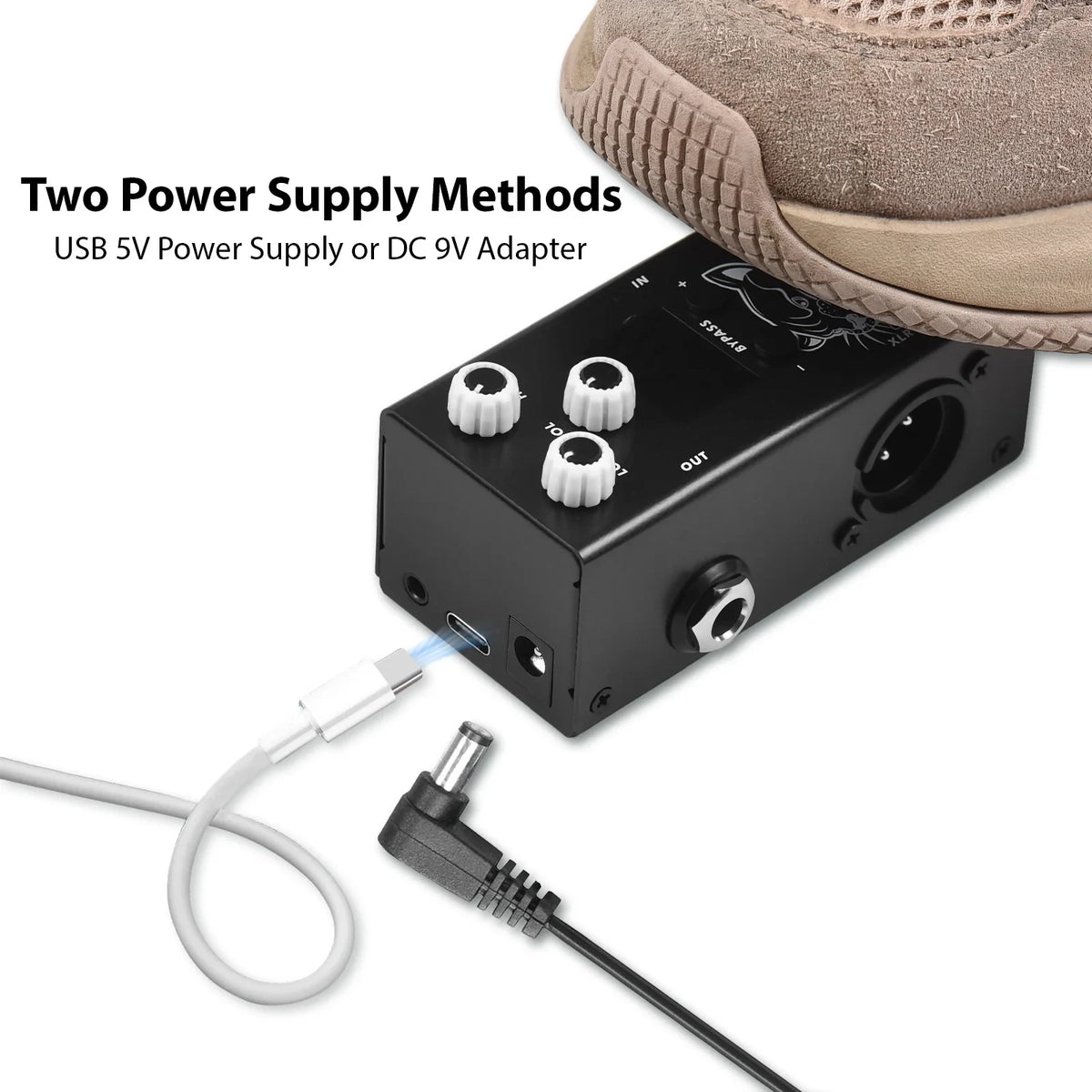 Guitar IR Box Effects Pedal - IR Cab Impulse Response Speaker Simulator with XLR & 6.35mm I/O, 32 Presets, True Bypass