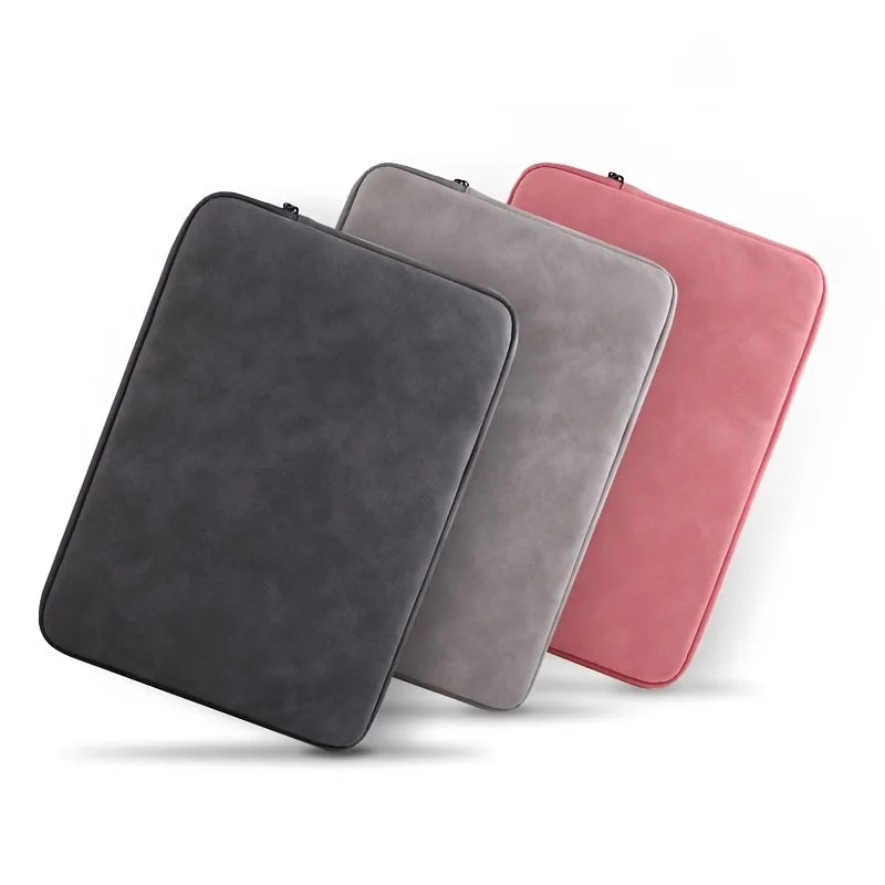 PU Leather Laptop Sleeve – Slim Protective Case for 11-inch/13-inch/14-inch/15-inch Laptops (28/33/36/38 cm)
