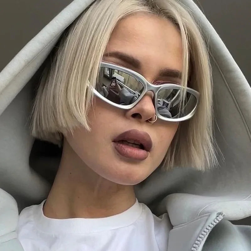 Wrap-Around Punk Vintage Sunglasses – Unisex Retro Sport Fashion Eyewear