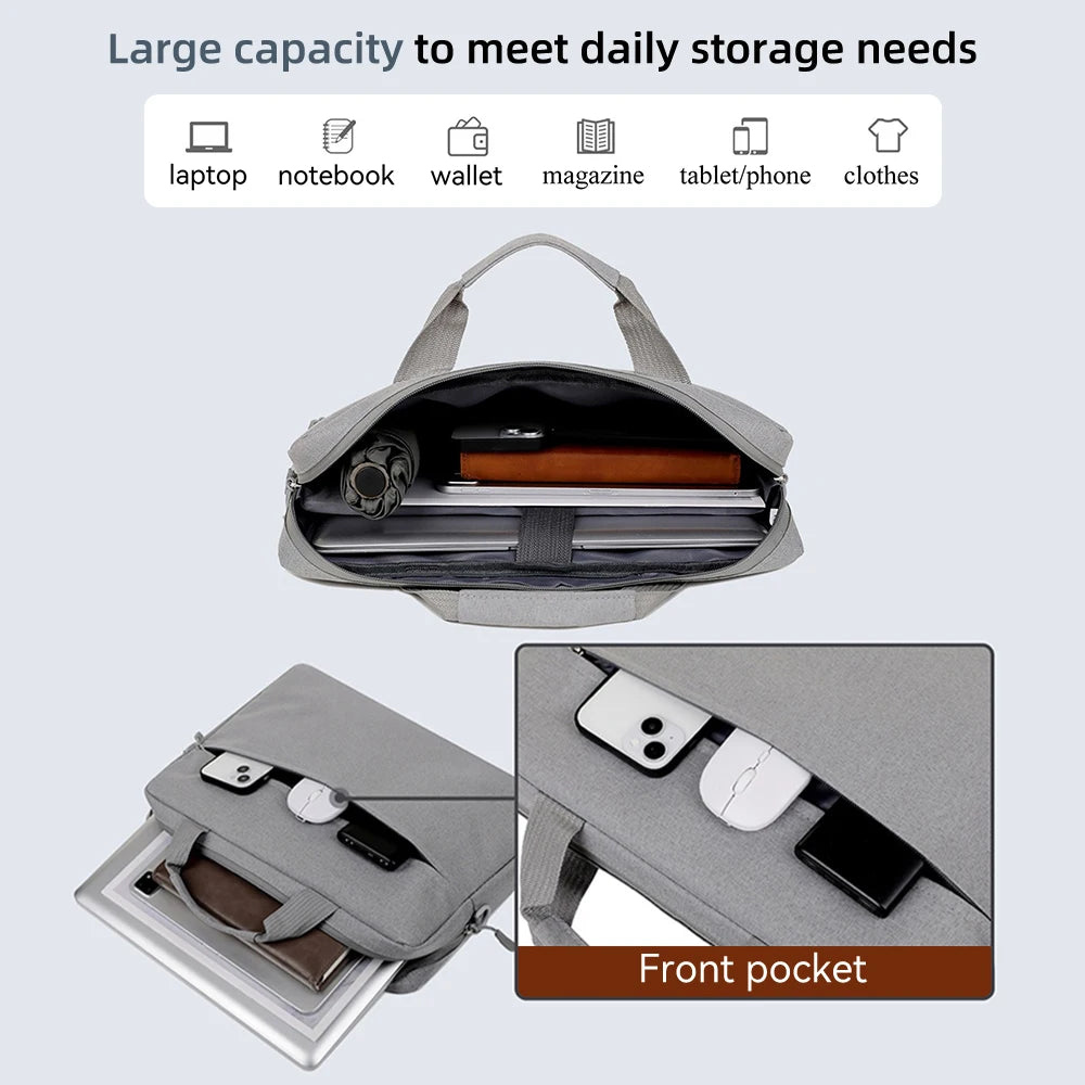 Waterproof Laptop Sleeve Messenger Bag 14–15.6 Inch — MacBook & Tablets