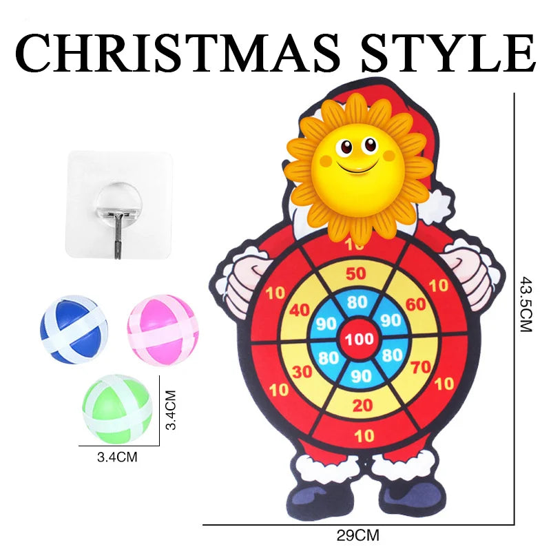 Montessori Sticky Ball Dart Board Target Game - Indoor & Outdoor Kids Toy, Party & Classroom Game