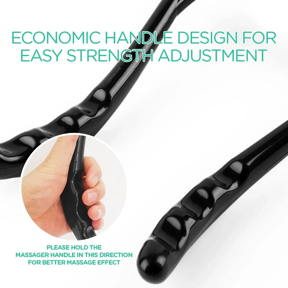 Shiatsu Neck & Shoulder Massager - Deep Tissue Dual Trigger Point, Ergonomic Handheld Portable