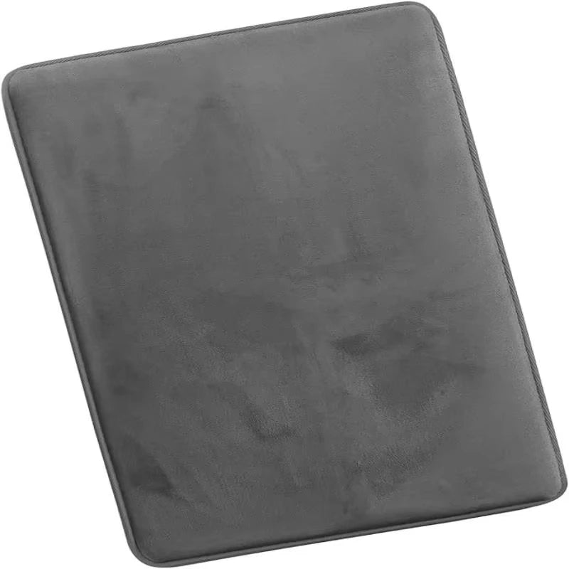 Super Absorbent Coral Velvet Bath Mat - Non-Slip Bathroom Floor and Door Mat