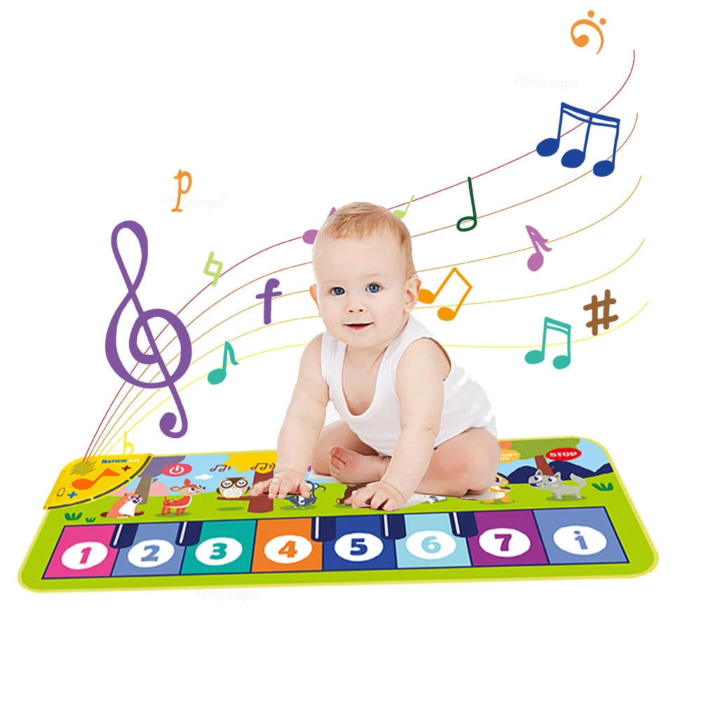 Kids Piano Mat Floor Keyboard – Musical Dance Play Mat for Toddlers, Interactive Fitness Toy Gift