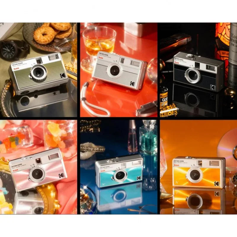Half-Frame 35mm Film Camera with Built-in Flash, Star Filter & Bulb Shutter