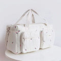 Large Capacity Mommy Diaper Tote Cotton Shoulder Maternity Bag for Women