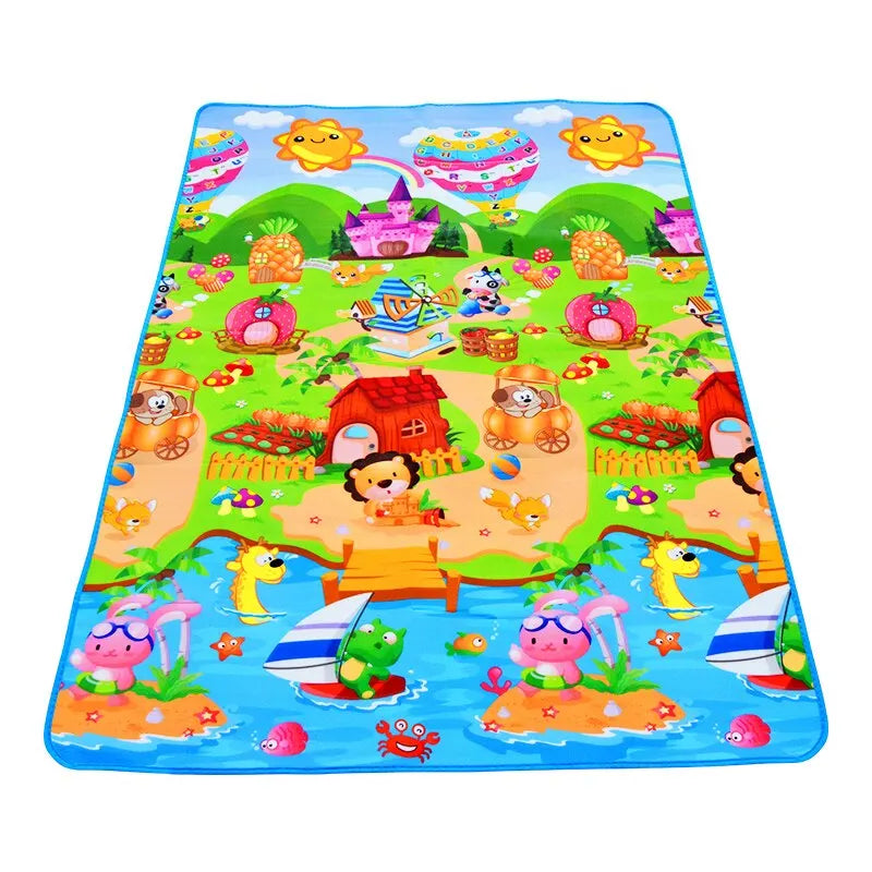 Waterproof Baby Play Mat 180x120 cm (71x47 in) 0.3 cm Soft Foam Crawling Mat for Kids Indoor Outdoor