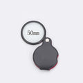 Folding Pocket Magnifier 6X/8X 50mm/60mm Leather Case Portable Handheld Loupe for Reading & Jewelry