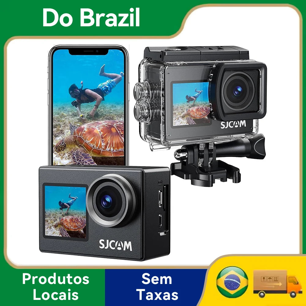 Dual-Screen 4K Action Camera – 30m (98 ft) Waterproof, 16MP 170° Wide-Angle, Wi‑Fi, 2-inch (5.1 cm) LCD, Digital Stabilization