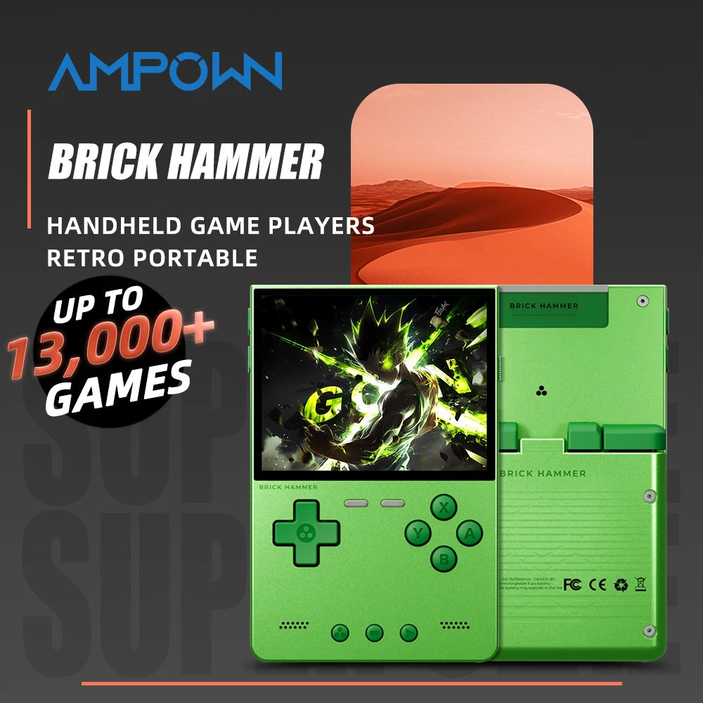 Portable Handheld Retro Gaming Console 3.2-inch (81 mm) IPS — 13,000+ Built-in Games, 8GB + TF up to 1TB, 3000mAh Battery, Linux