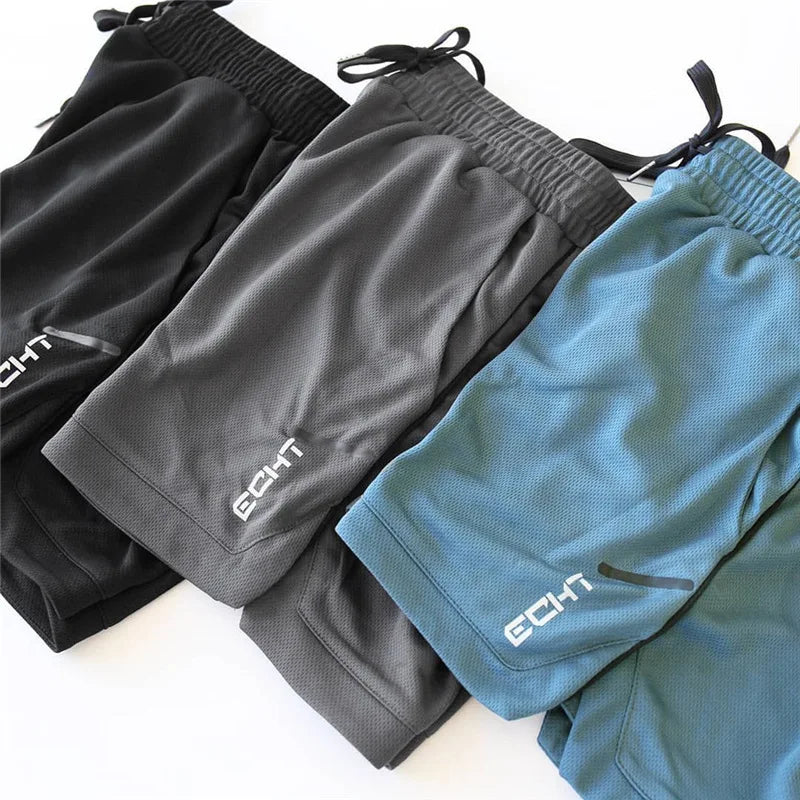 Men's Breathable Mesh Sports Shorts – Lightweight Running & Gym Training Shorts