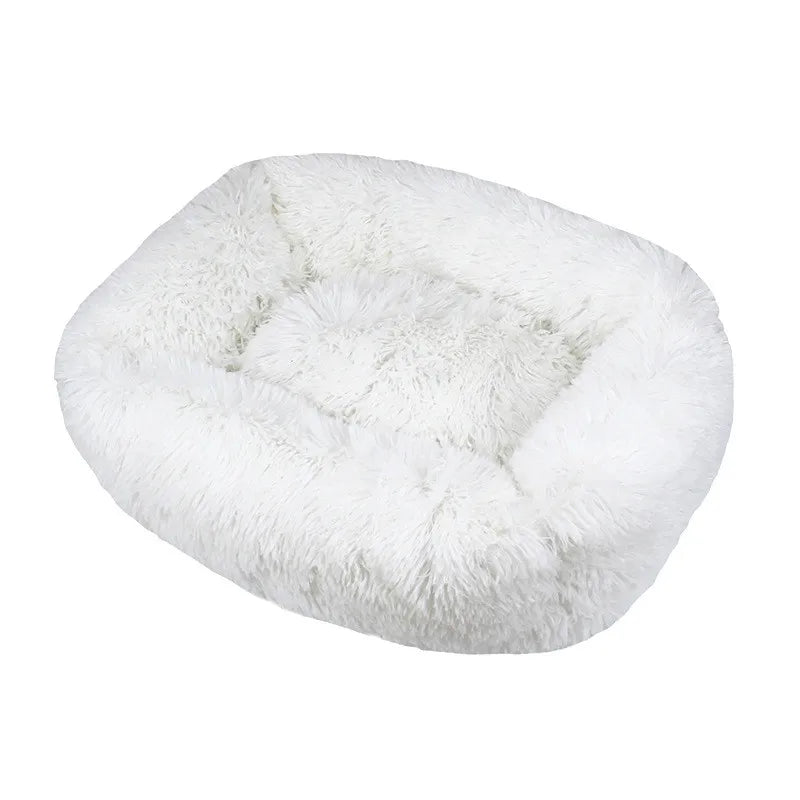 Luxury Plush Square Dog Bed Calming Washable Pet Mat for Small Medium Large Dogs (XS S M L)