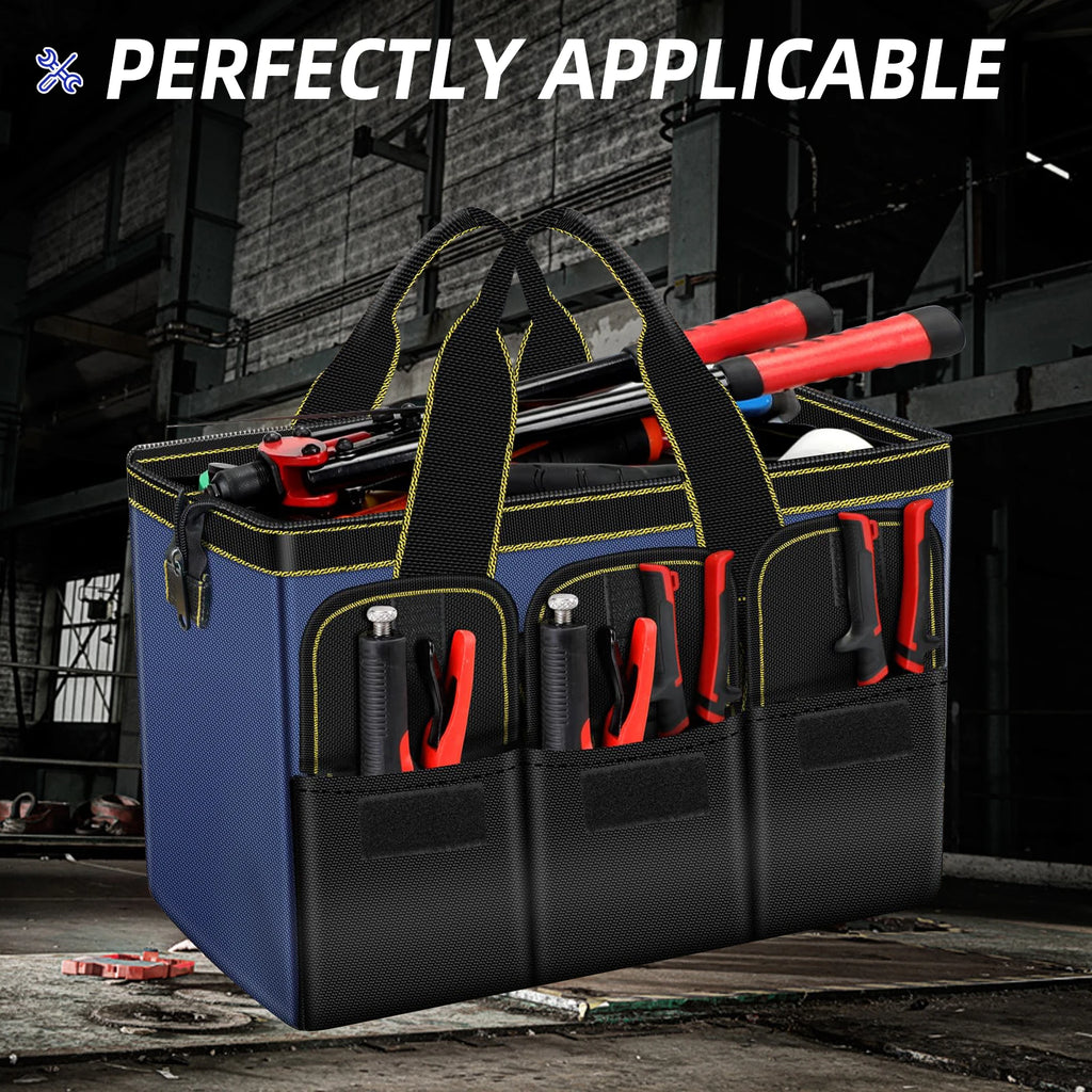 Multifunctional Electrician Tool Bag – Waterproof 1680D Oxford, High-Capacity (13–18 in / 31–42 cm)