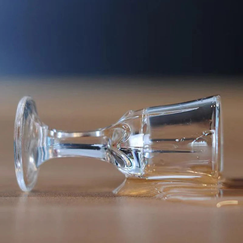 6-Pack 10ml (0.34 fl oz) Clear Shot Glasses - Mini Glass Shooter Cups for Party & Home Bar