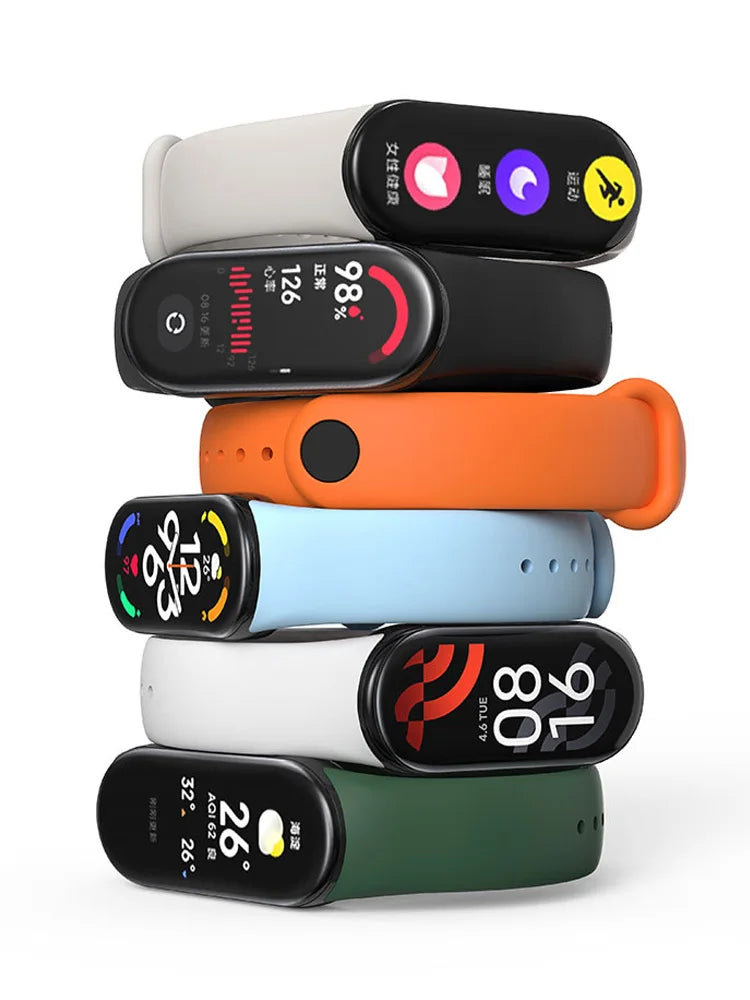 Silicone Sport Strap NFC Rubber Bracelet Replacement for Smart Fitness Bands Unisex