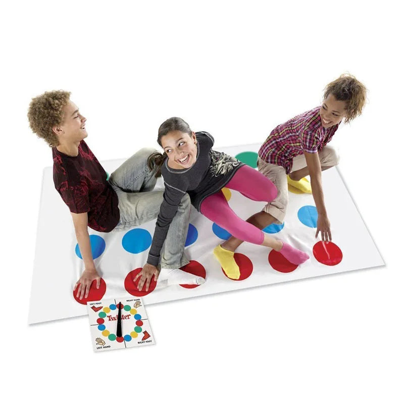 Twist Game Mat Indoor Outdoor Interactive Family Party Game for Kids and Adults - Balance & Movement Twisting Game