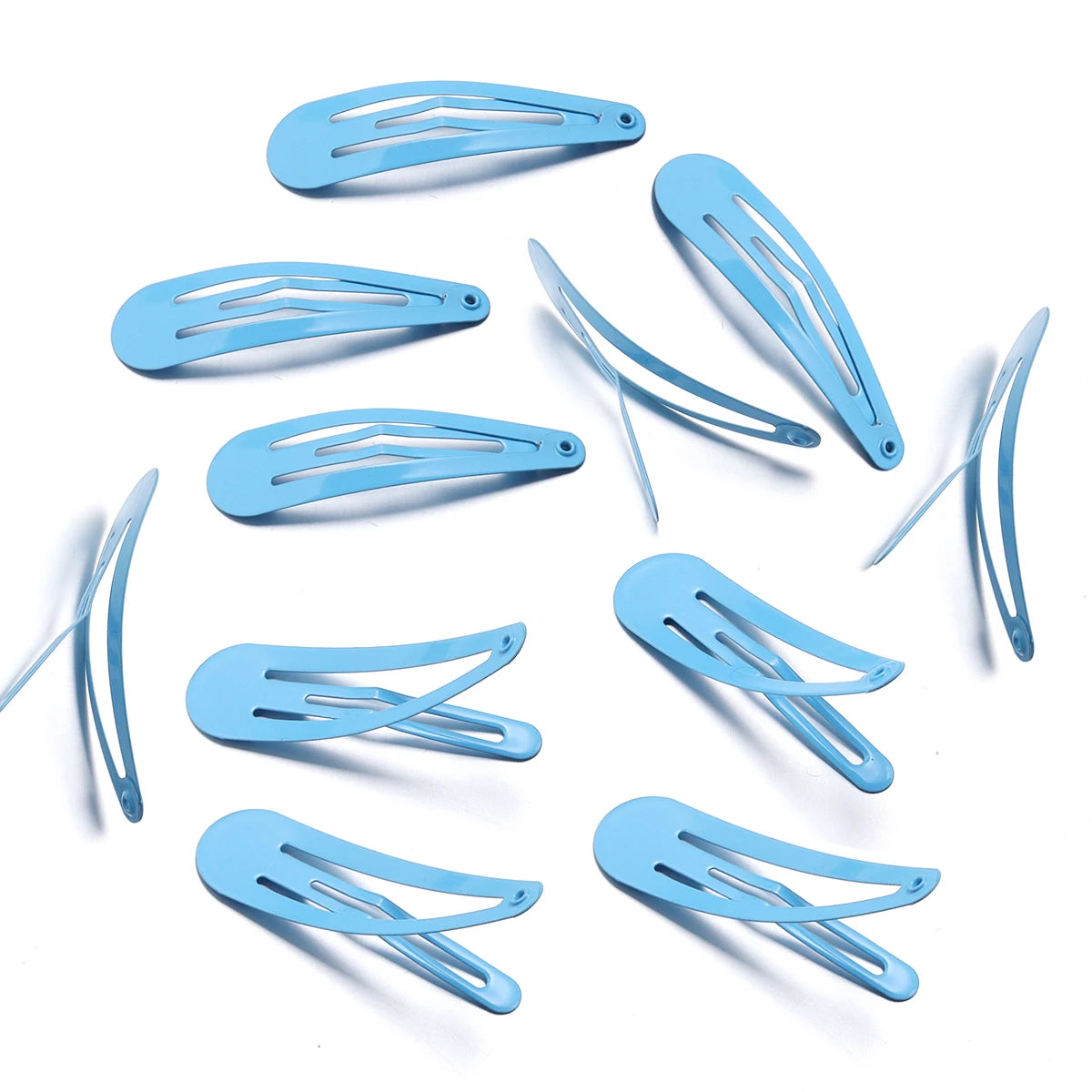 50-Pack Metal Candy Color BB Hair Clips – Waterdrop Hairpins for Kids, Girls & Women | Y2K