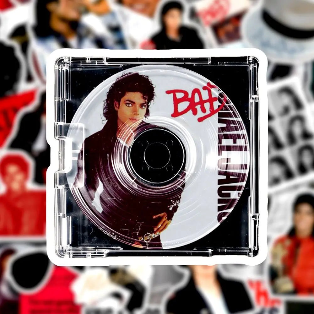 Michael Jackson Rock n Roll Sticker — Personalized Celebrity Decal for Phone, Laptop & Notebook