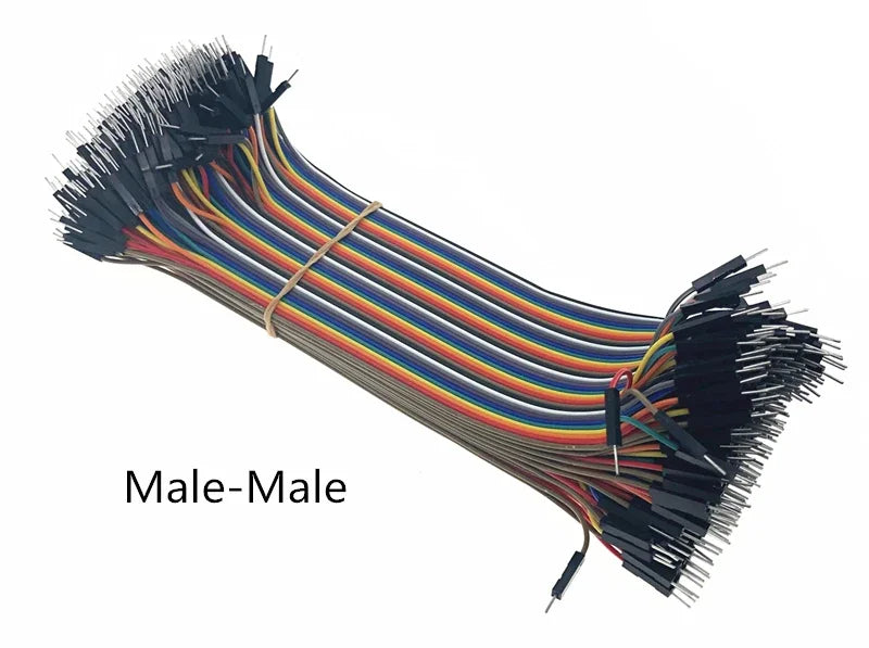 120-Piece Dupont Jumper Wire Kit 2.54mm (40 M-M, 40 M-F, 40 F-F) — 10cm/20cm/30cm (3.9/7.9/11.8 in) for Arduino Raspberry Pi Breadboard Prototyping
