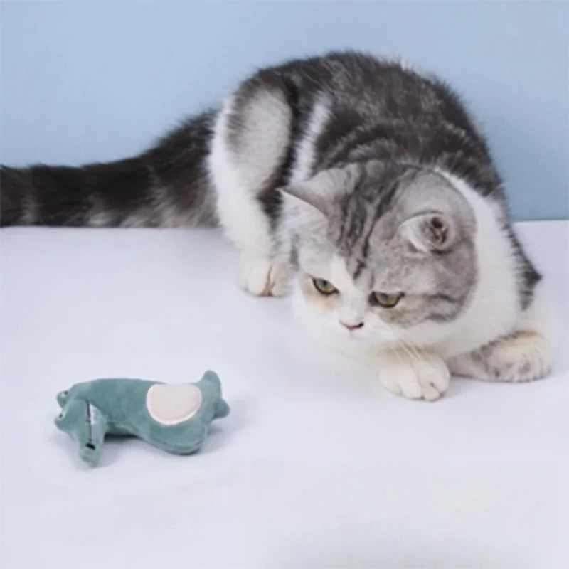 Catnip Plush Cat Toy – Cartoon Animal Dental Chew & Anti-Bite Soft Toy for Cats, Interactive Soothing Home Play