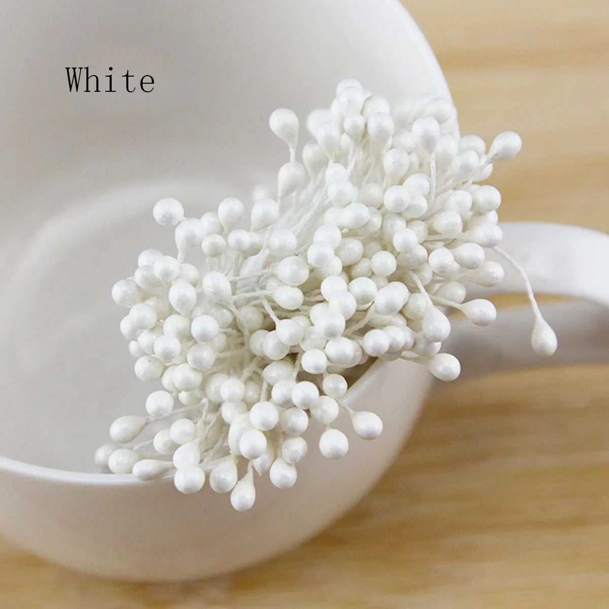 120-150 Pcs 55mm (2.17 in) Artificial Flower Stamens - Multicolor Double-Head DIY Wedding & Scrapbook Decorations