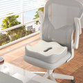 Ergonomic 3-Zone Memory Foam Seat Cushion with Lumbar Support - Breathable Posture Corrector for Office, Car & Wheelchair