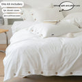 3-Piece 100% Cotton 400TC Twill Duvet Cover Set with 2 Pillowcases – Solid 220×240 cm (86.6×94.5 in)