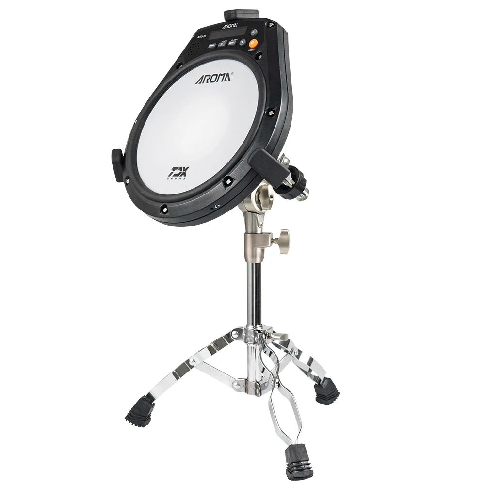 Portable Rechargeable Silent Electronic Drum Practice Pad with Metronome, Speed Training & Headphone Output