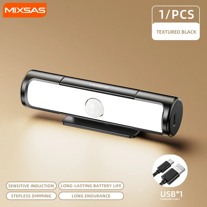 3-Color Motion Sensor LED Light USB-C Rechargeable, Wireless Portable Night Lamp for Car Trunk, Van and Home