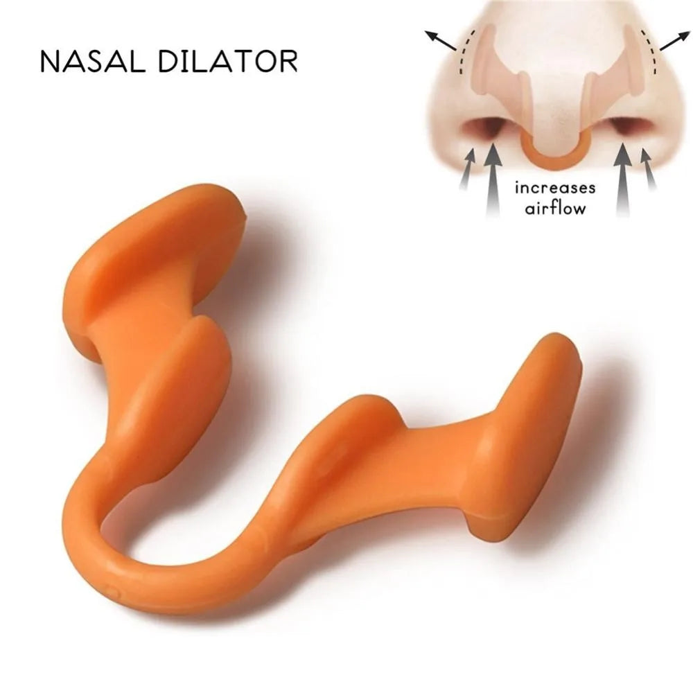 Silicone Nasal Dilator Nose Clip Anti-Snoring Breathing Aid for Sleep & Rhinitis - 1pc