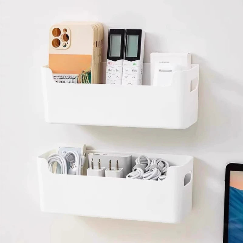 Non-Perforated Cling Film & Foil Rack — Inside Cabinet Door Organizer, Spice Shelf & Dish Drying Holder for Kitchen