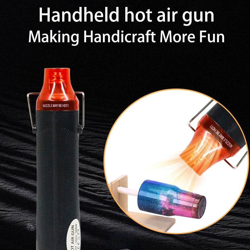 Mini Hot Air Gun 110/220V 300W Electric Heat Gun for DIY Soldering & Shrink Wrap Crafts with Stand