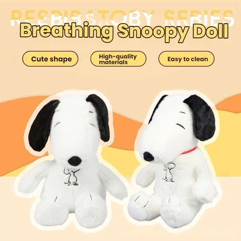 Glowing Breathing Snoopy Plush Sleep Aid Calming Stuffed Animal for Babies & Kids Bedtime Gift