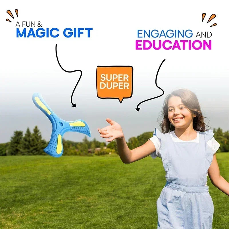 Soft Foam Three-Leaf Boomerang Flying Disc for Kids & Adults, Beginner-Friendly Outdoor Throwing Toy