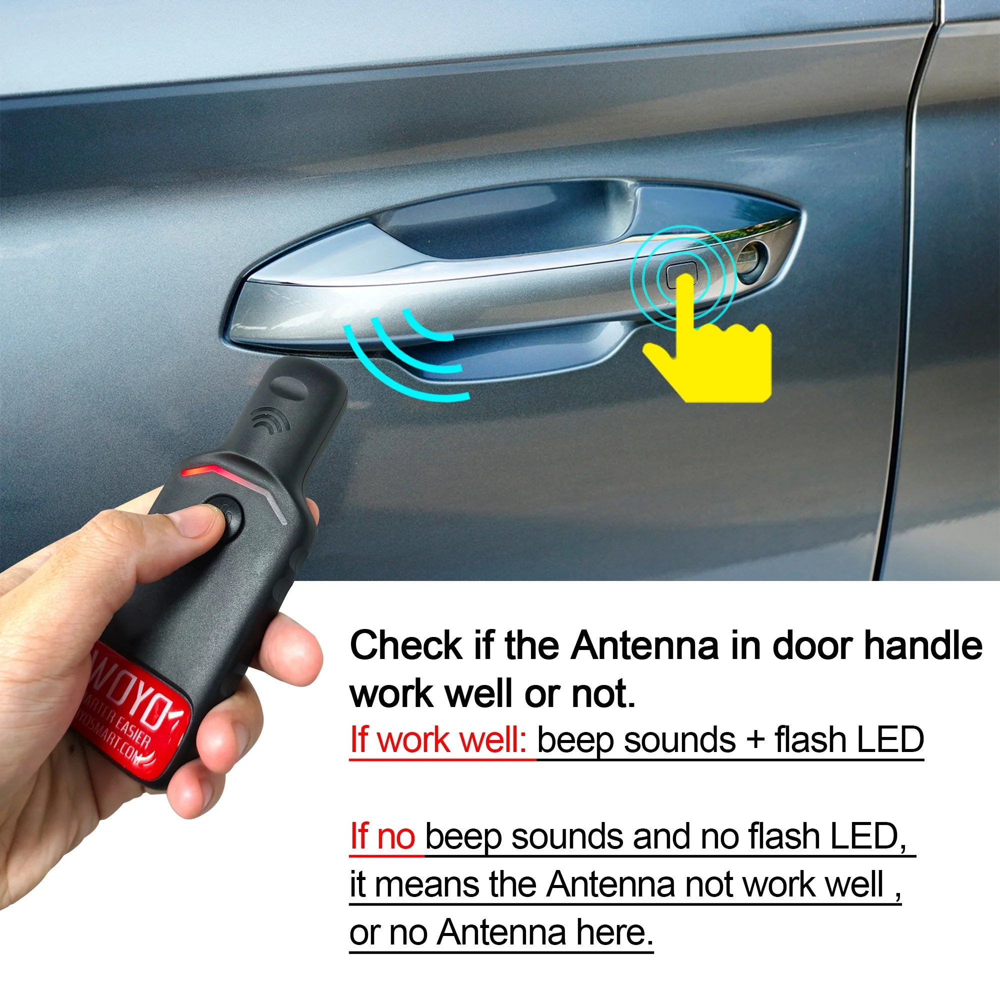 PKE LF Transponder Coil Locator & Keyless Entry LF Antenna Detector — Car Transponder Coil Tester