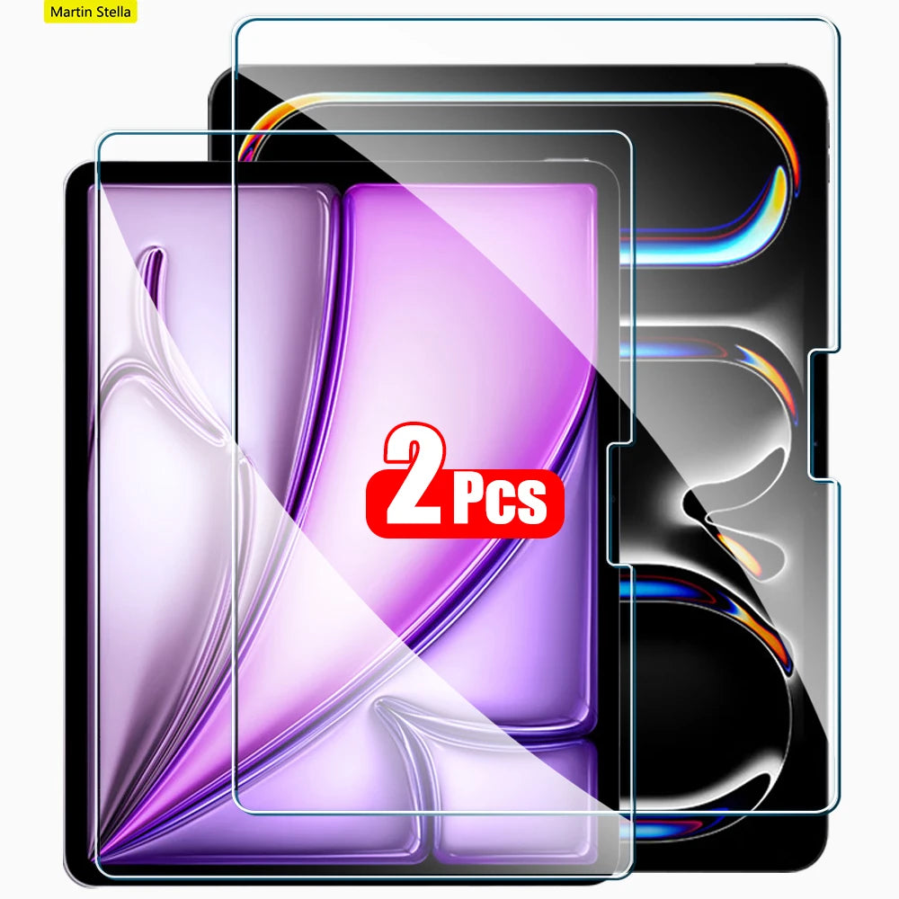 2-Pack Tempered Glass Screen Protector for iPad Pro & iPad Air — 11-inch (27.9 cm) & 12.9-inch (32.8 cm) Compatible