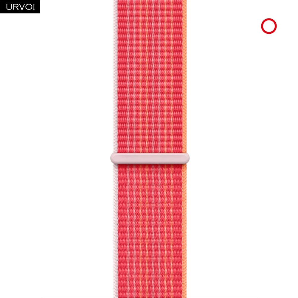 Nylon Sport Loop Band for Apple Watch — Breathable Hook & Loop Fastener — Fits 42/44/45/46/49mm