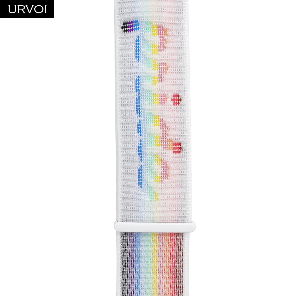 Nylon Sport Loop Band for Apple Watch — Breathable Hook & Loop Fastener — Fits 42/44/45/46/49mm
