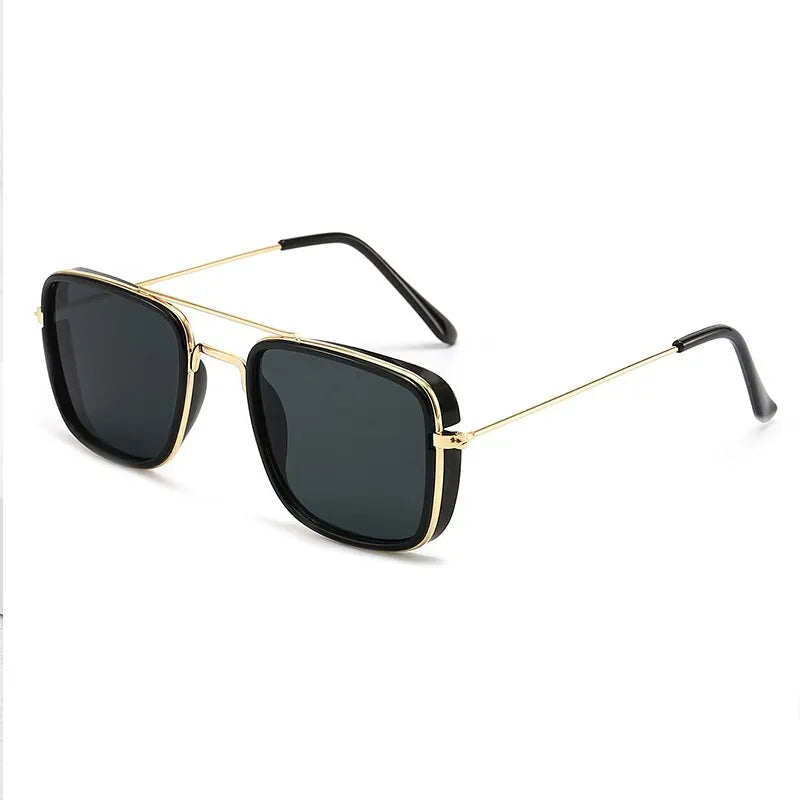 Retro Small Square Metal Frame Sunglasses – UV400 Protection, Korean Vintage Style