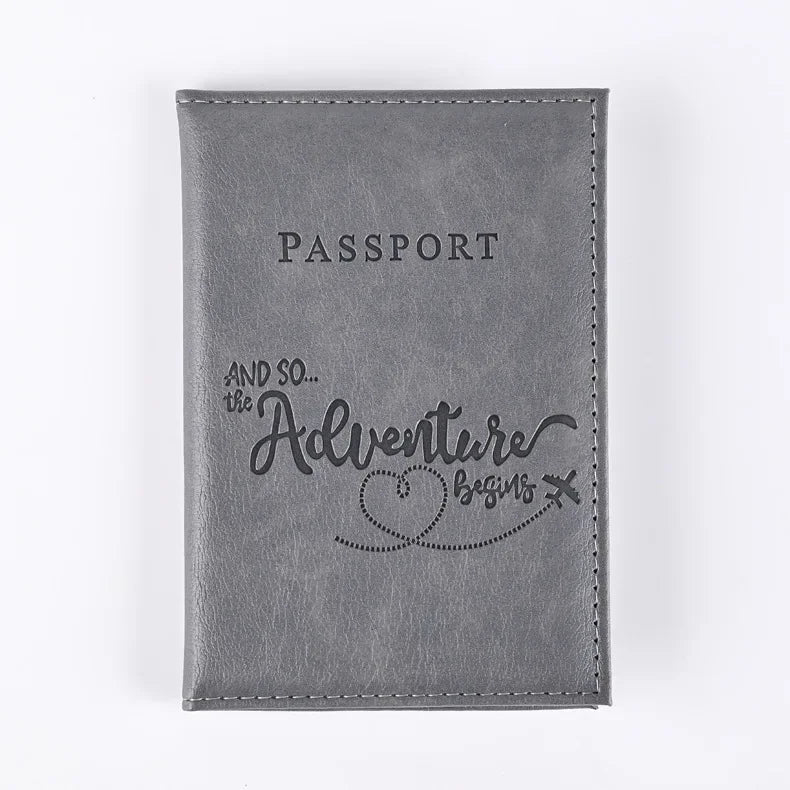 PU Leather Passport Holder Wallet – Travel Passport Cover & Card Case for Women and Men
